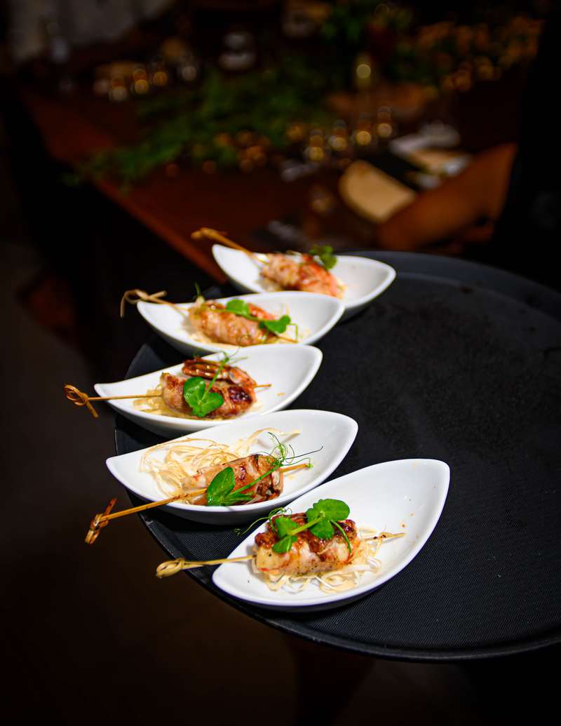 Prawn skewers